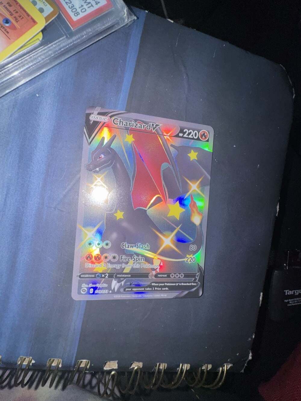 2020 Pokemon TCG Ch.P. Shiny Charizard V 079/073 Full Art Secret Rare Card